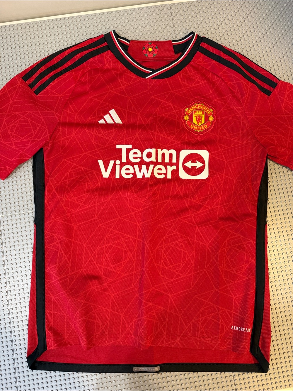 adidas Red and Black Manchester United Home Jersey